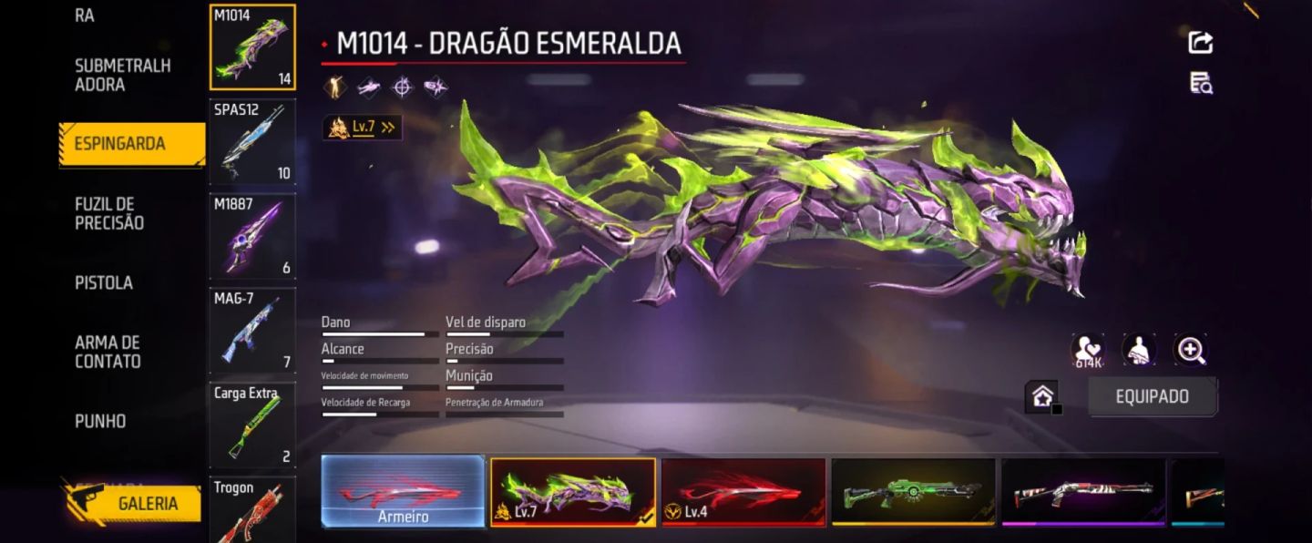Conta de FF Full gemadinha