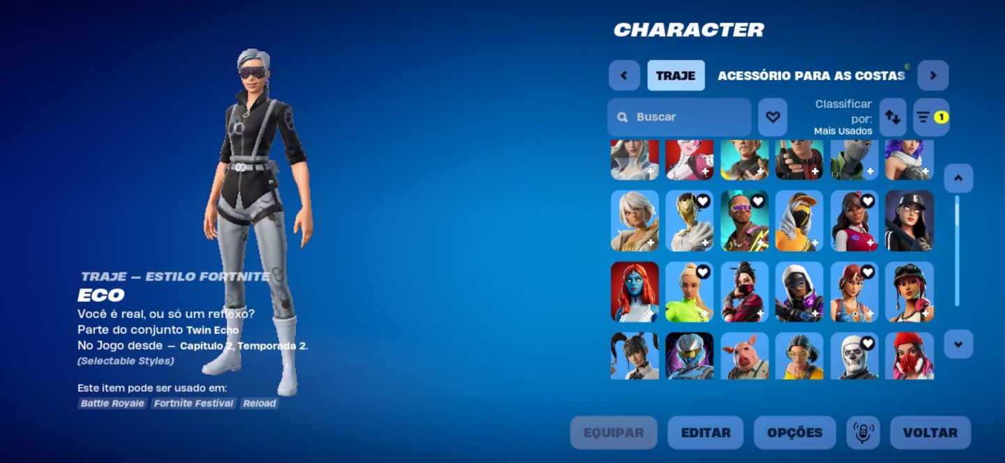 CONTA FORTNITE COM SALVE O MUNDO E ITENS RAROS