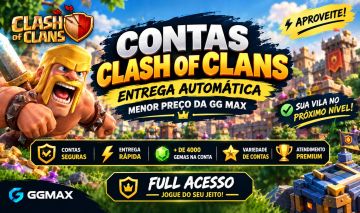 CONTAS CLASH OF CLANS | CV12 E CV13 | FULL ACESSO | ENTREGA AUTOMÁTICA