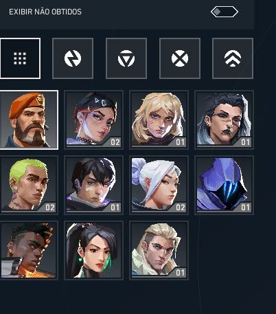 Valorant conta skins, upada