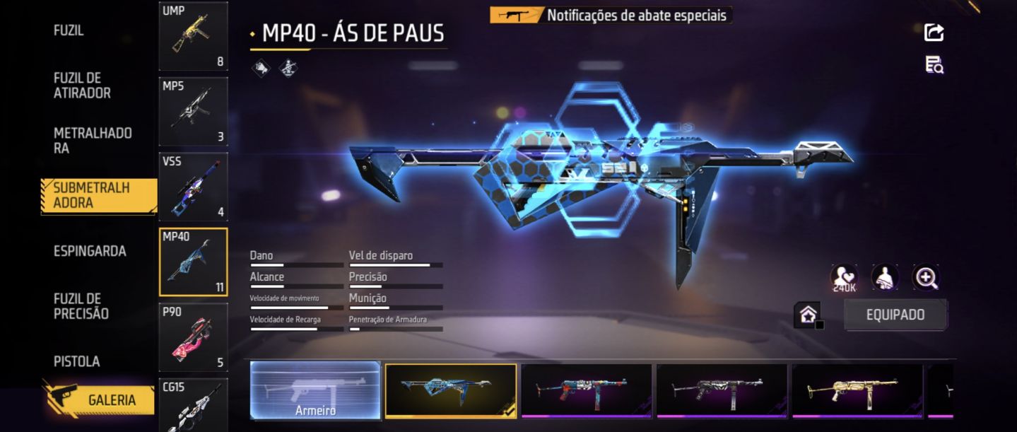 Conta Free Fire - Prime 6