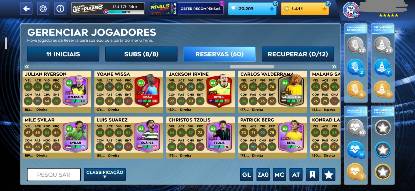 CONTA DE DREAM LEAGUE SOCCER 26 COM MUITOS DIAMANTES!!!