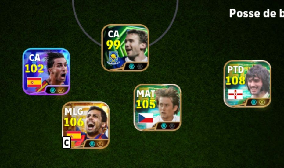 Conta de Efootball com Best 109 + 500 moedas