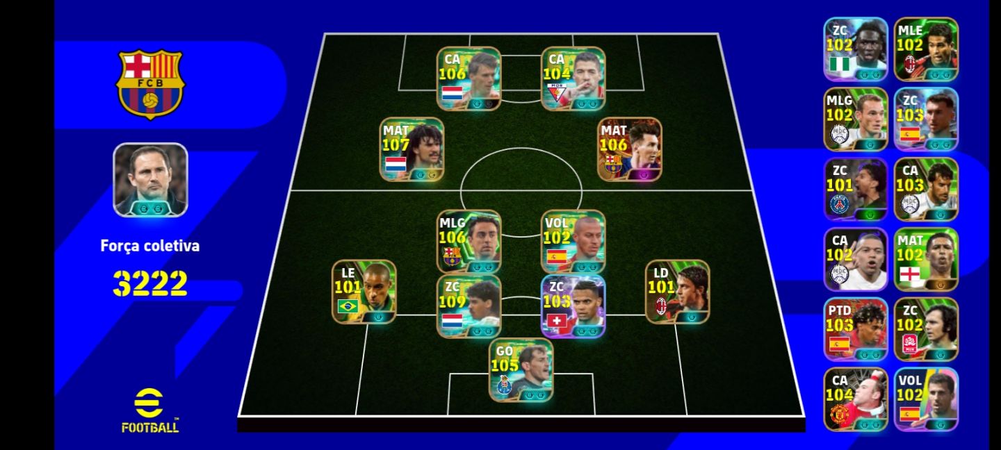 Conta com Trio Holandês e Messi Big Time 2015