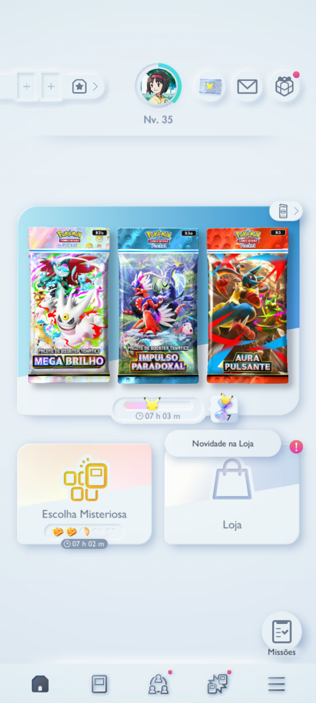 Conta Pokémon TCG - NV 35 com mais de 3k cartas, Doce Raro dourado PT BR e mais!