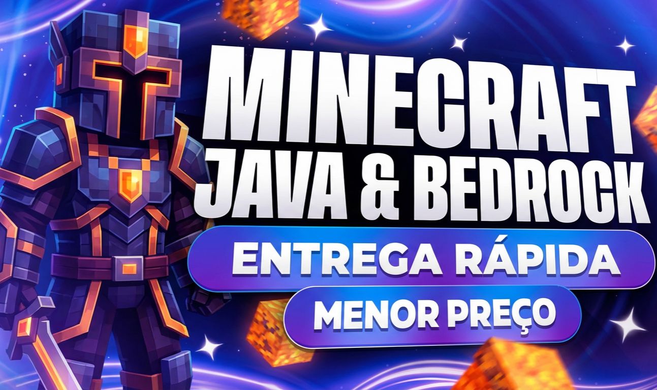 [ PROMOÇÃO RELÂMPAGO ] MINECRAFT ORIGINAL JAVA & BEDROCK (FULL ACESSO + VIPS)