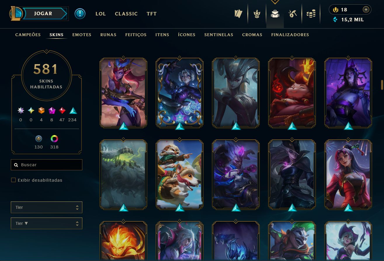 Lvl 577 | 581 Skins | Bordas, Icones de 2013, e Muito Mais...