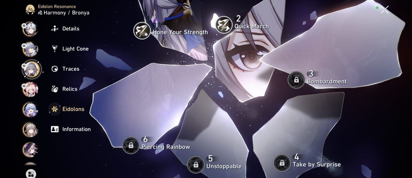 Conta Honkai Star Rail AMERICA - FATE + PHAINON E0S1 + CASTORICE + FEIXIAO E2S1