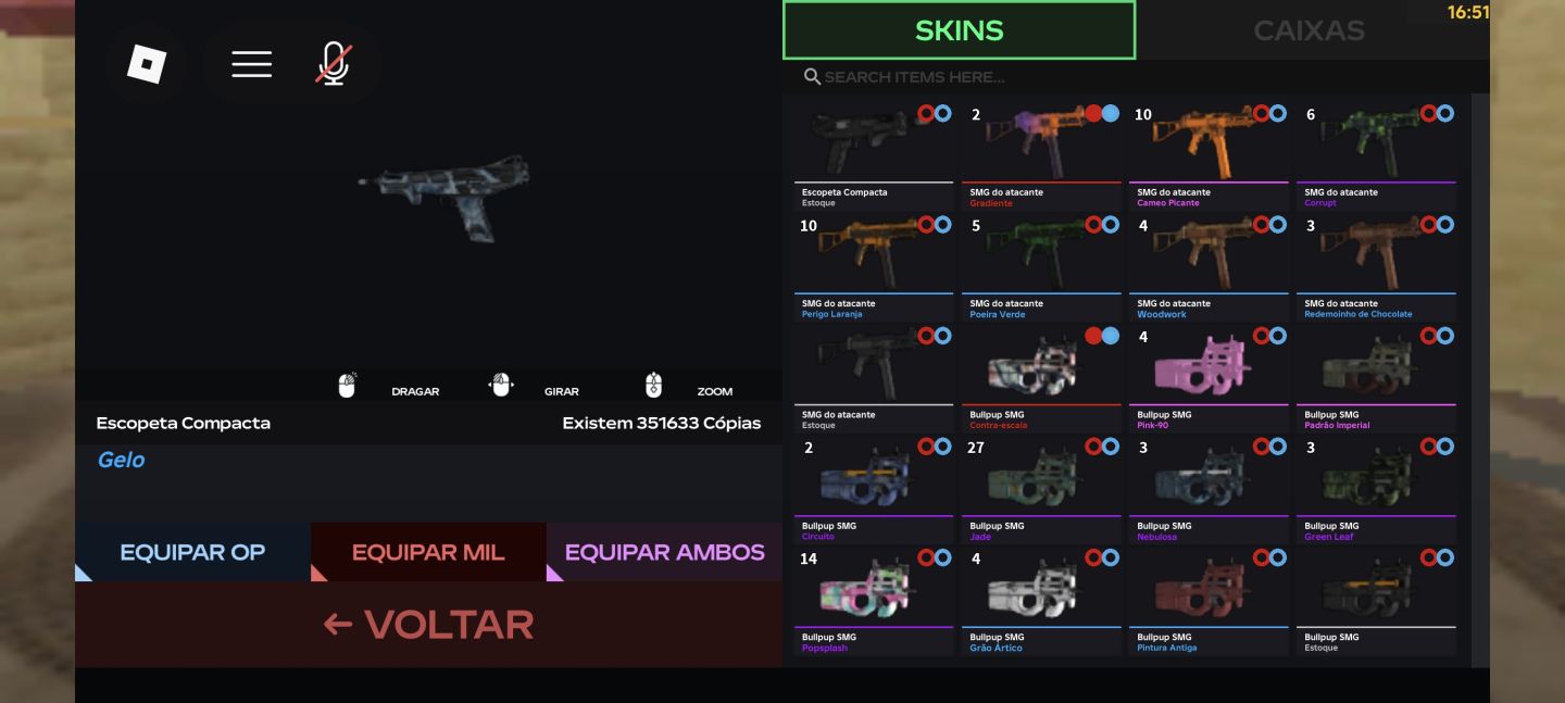 SKINS DEFUSAL FPS ROBLOX