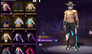 Conta de free fire gemada com steampunk, entrada, punho, troca nick top criminal
