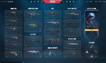 Conta de VALORANT com skins que pega até em formiga no chão
