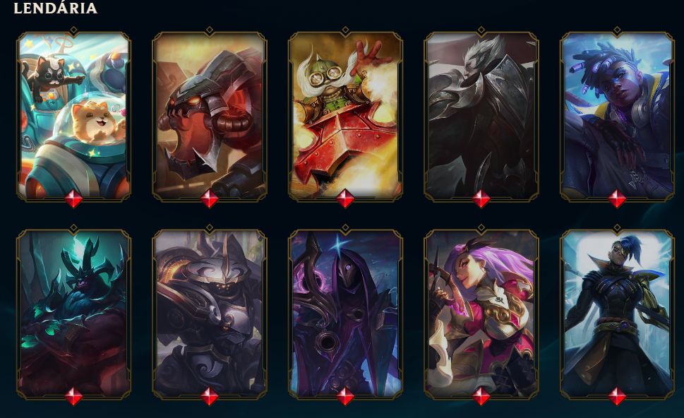 CONTA LEAGUE OF LEGENDS LEVEL 594 ESMERALDA IV 318 SKINS