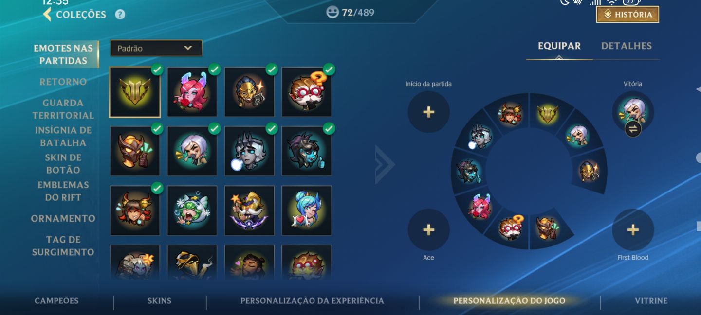 Conta Wild Rift 68 skins, 88 campeões