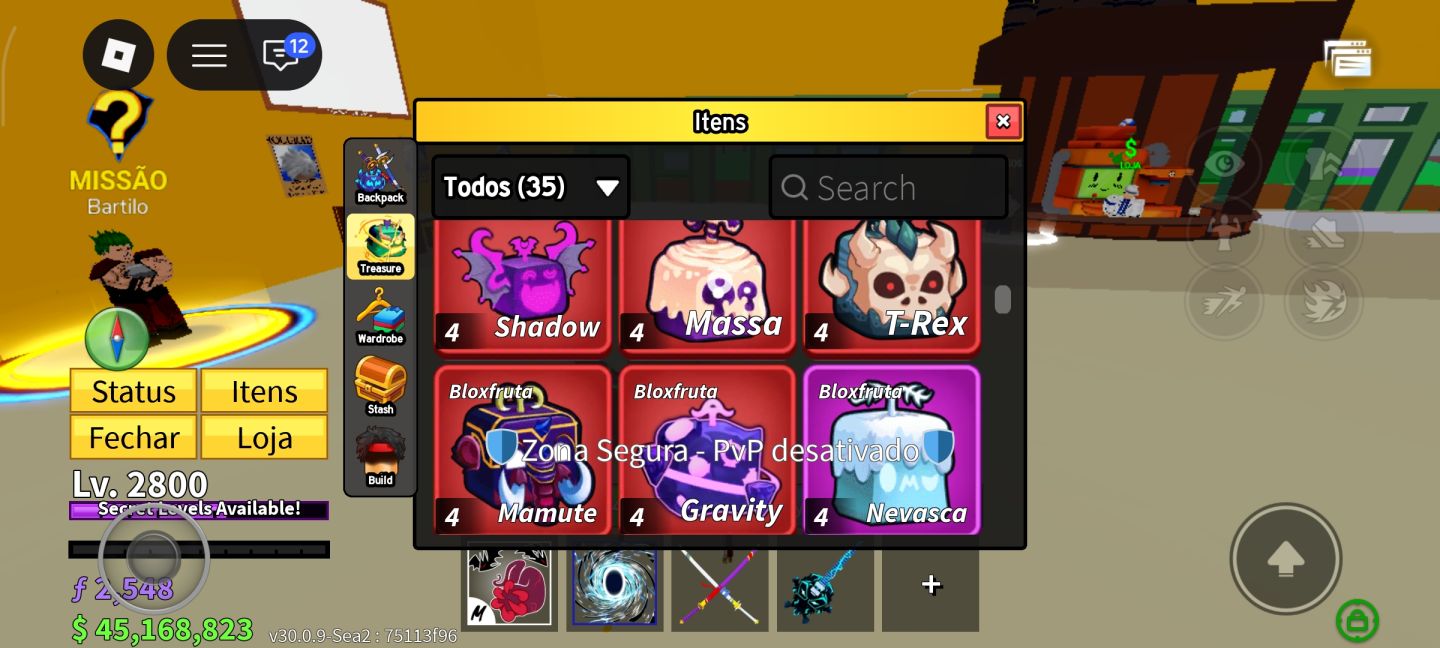 Conta blox fruits