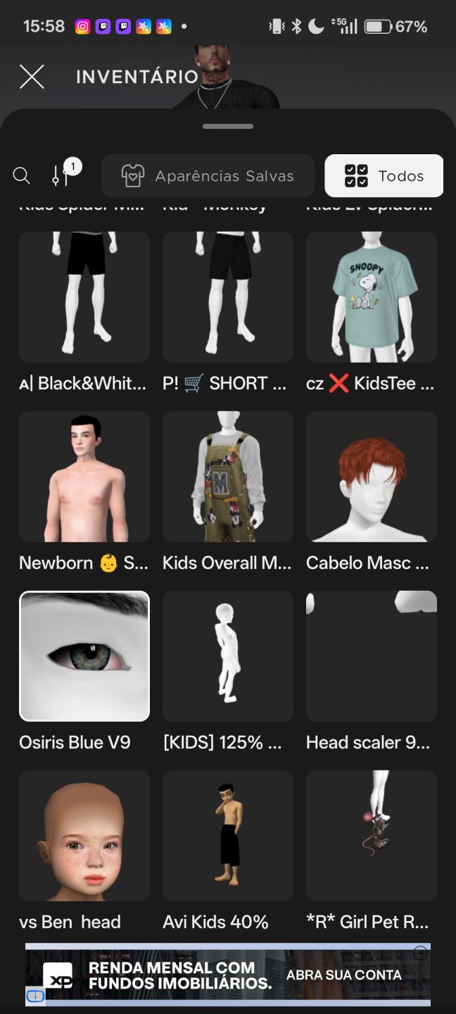 CONTA IMVU AP E AGE, COM KID E ADULTO