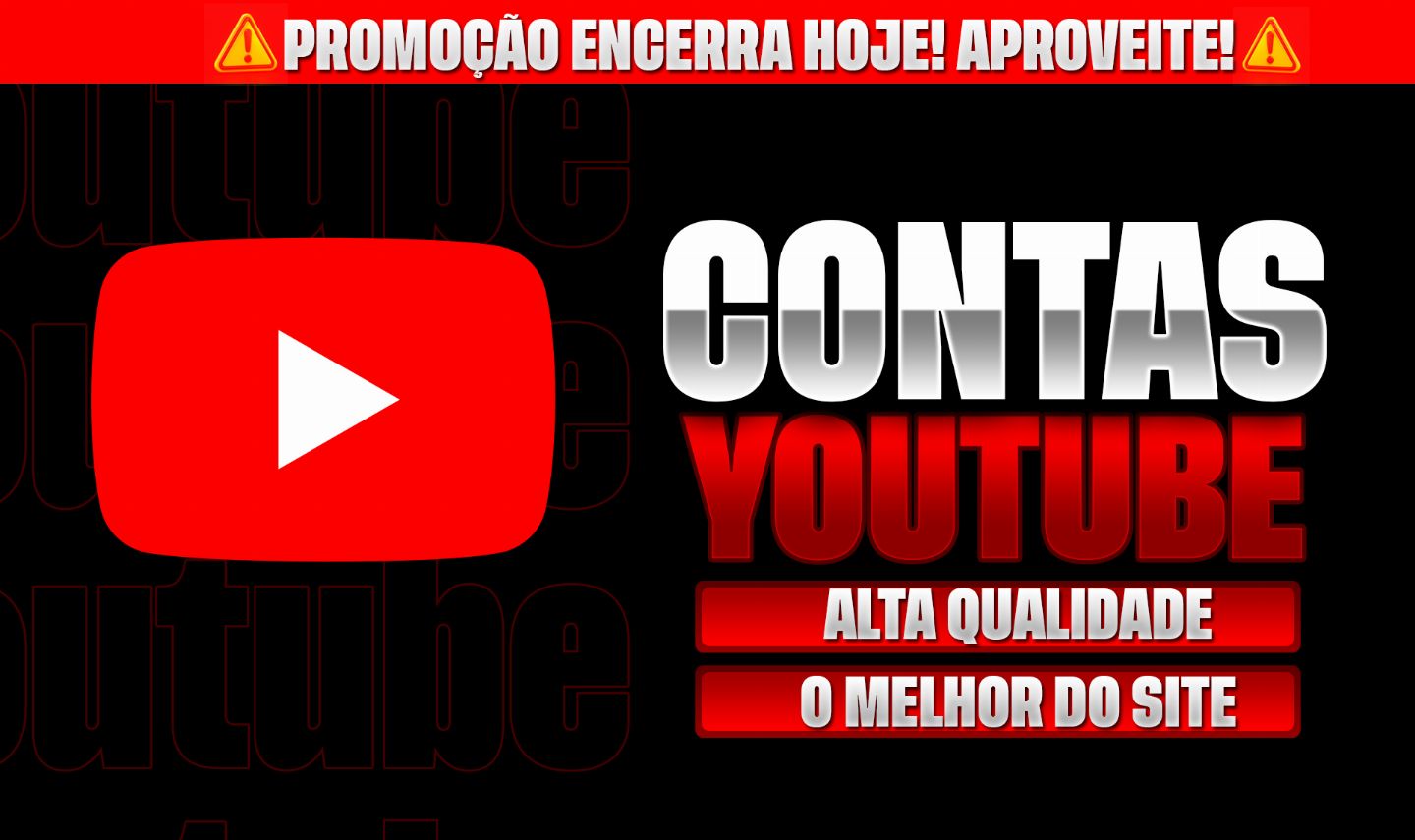 [MAIS VENDIDO] CONTAS YOUTUBE ANTIGAS
