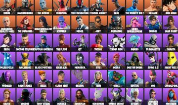 CONTA FORTNITE FA 100 SKINS | CHUN-LI | RYU | FLASH | GOKU | PASSE MARVEL