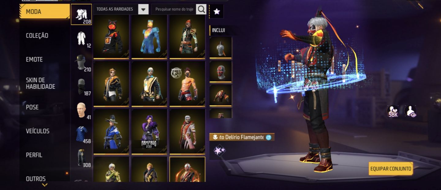 Conta com 2 Passe de Elite, Gemada, pra Rápido.