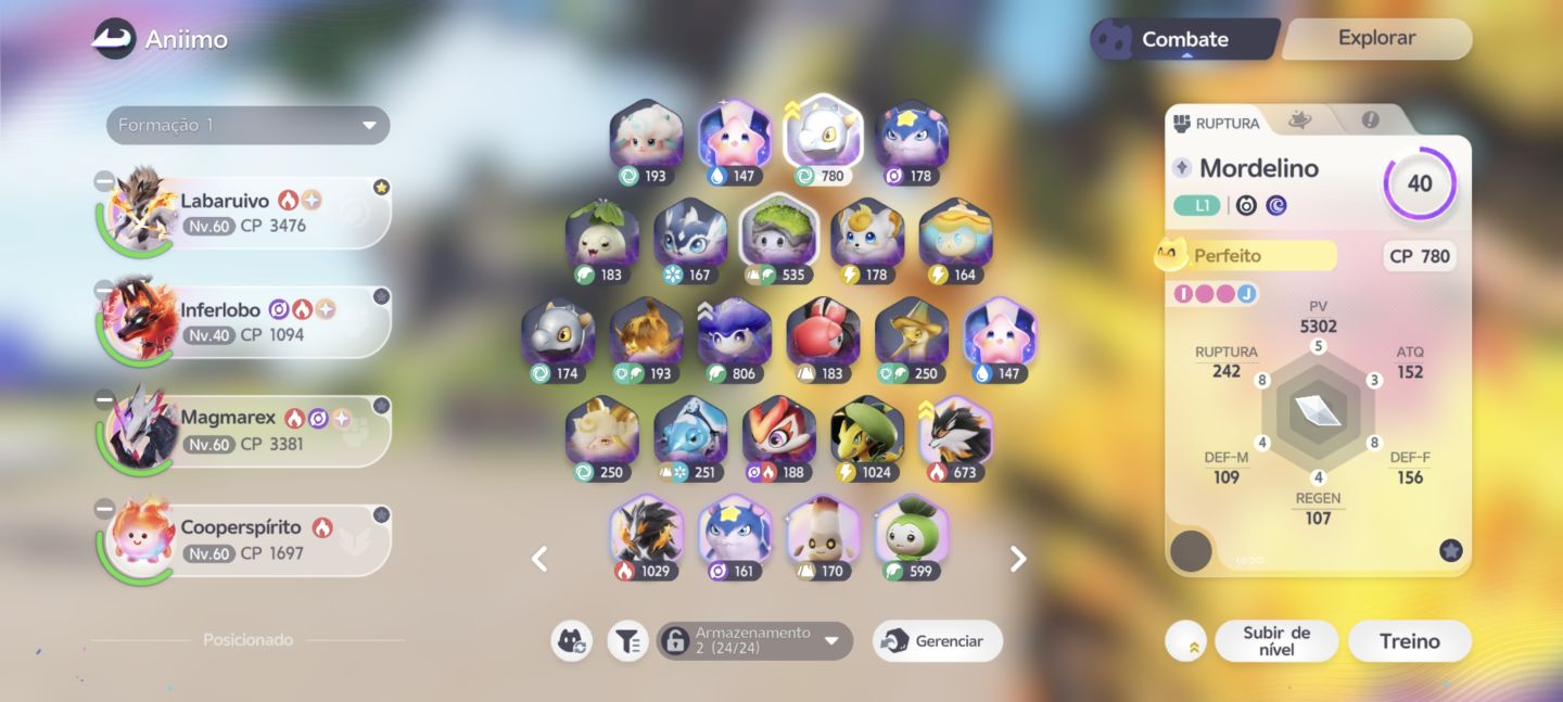 Aniimo lvl 60 com Motorhome lvl 14