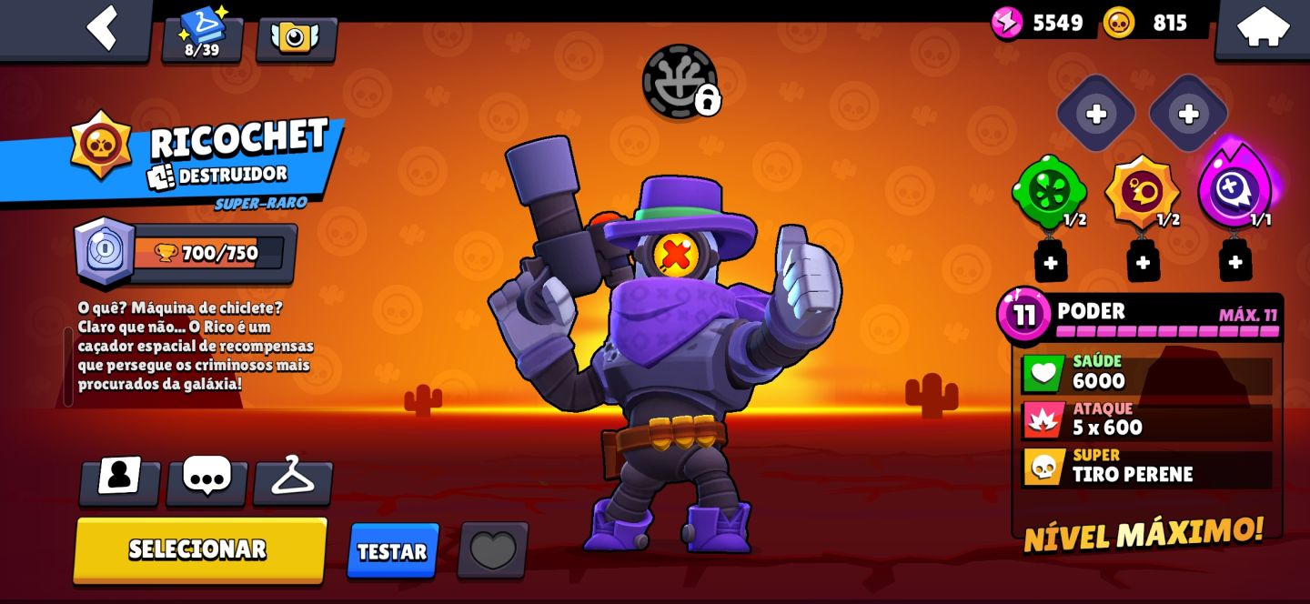Conta brawl stars com skins mais raras do jogo