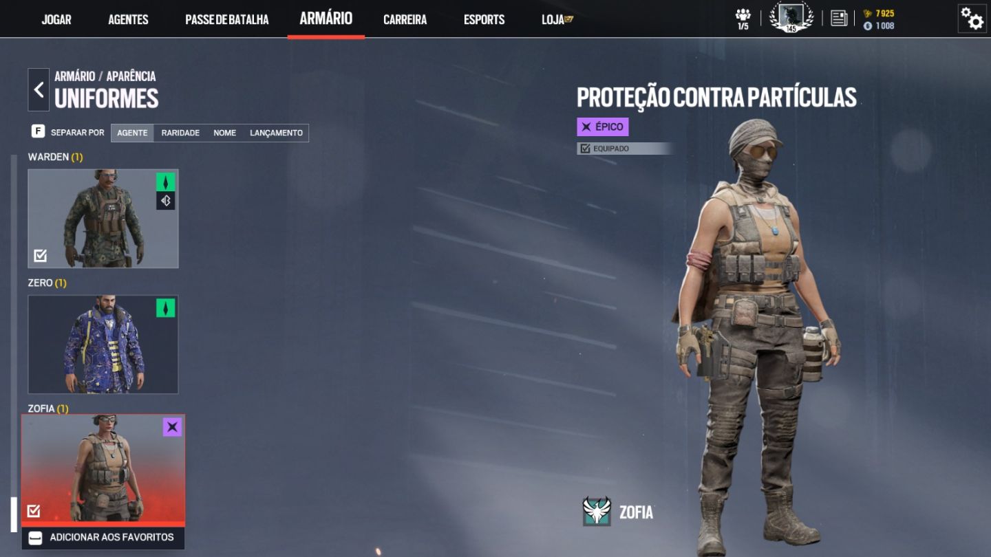 Conta Ubisoft, RAINBOW SIX SIEGE PC.