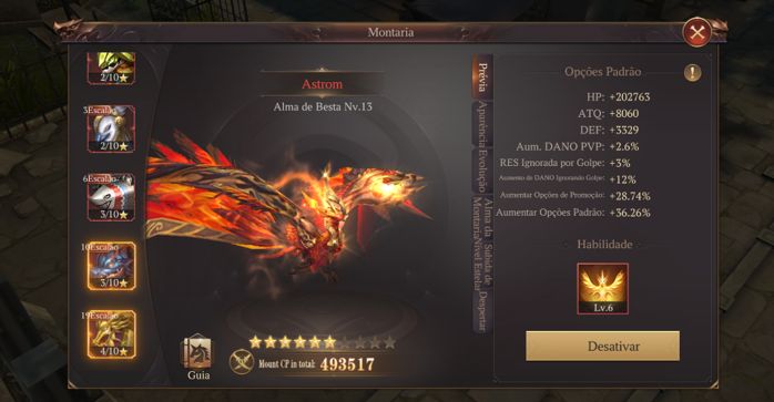 MU DARK EPOCH BK INI 2.040b Top1 - lvl 610 mestre T10 - VIP15