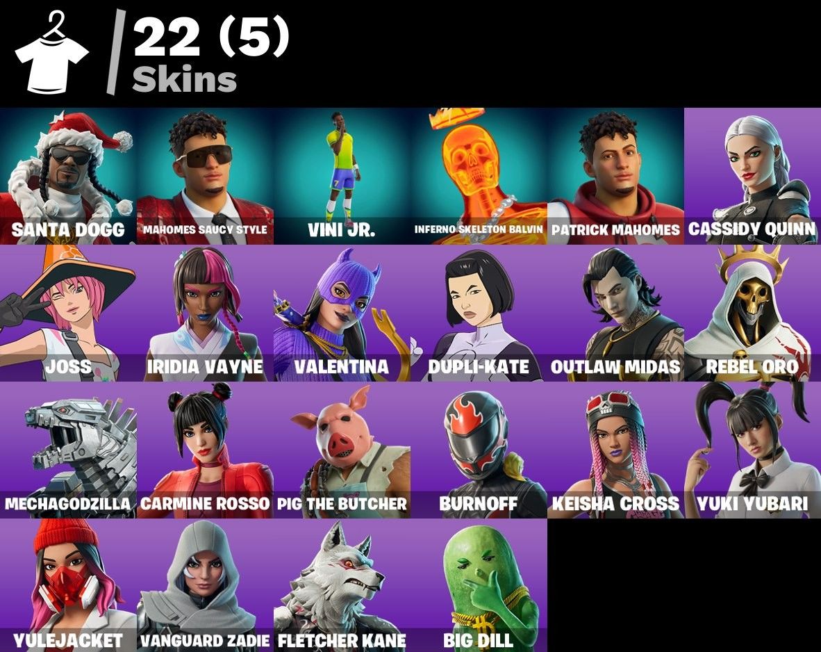 CONTA DE FORTNITE COM 22 SKINS | Vini Jr. | PROMOÇÃO!