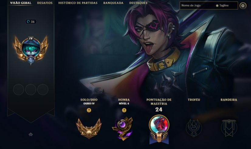 CONTA GOLD 4 / YONE FLORESCER ESPIRITUAL/KAYN HEARTSTEEL / GP NOVA TEMÍVEL 10KEA