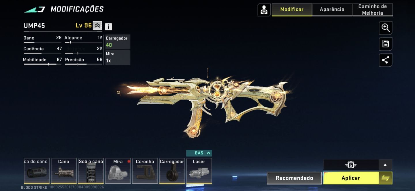 CONTA BLOOD STRIKE NÍVEL 49