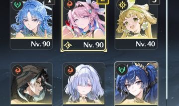 Conta de wuthering waves com varios personagens e armas
