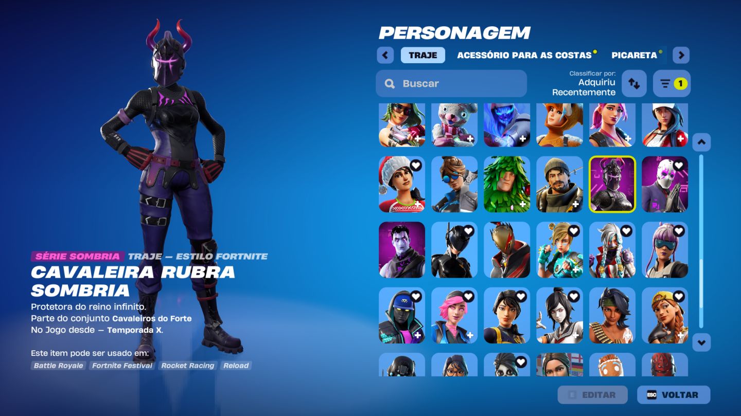 CONTA FORTNITE COM +R$2.000 GASTOS | TRAVIS SCOTT + MINTY + LEVIATA