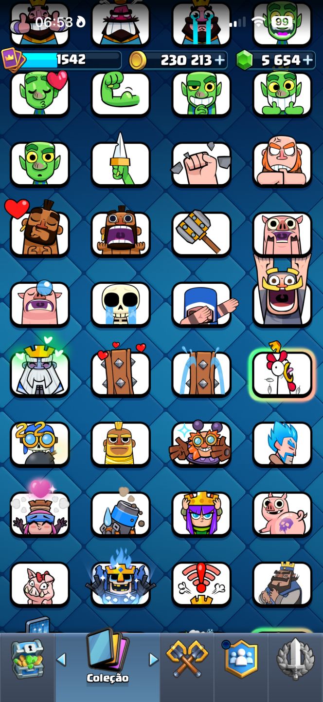 CONTA CLASH ROYALE 10.874 TROFÉUS | LVL 15 | VÁRIAS EVOLUÇÕES