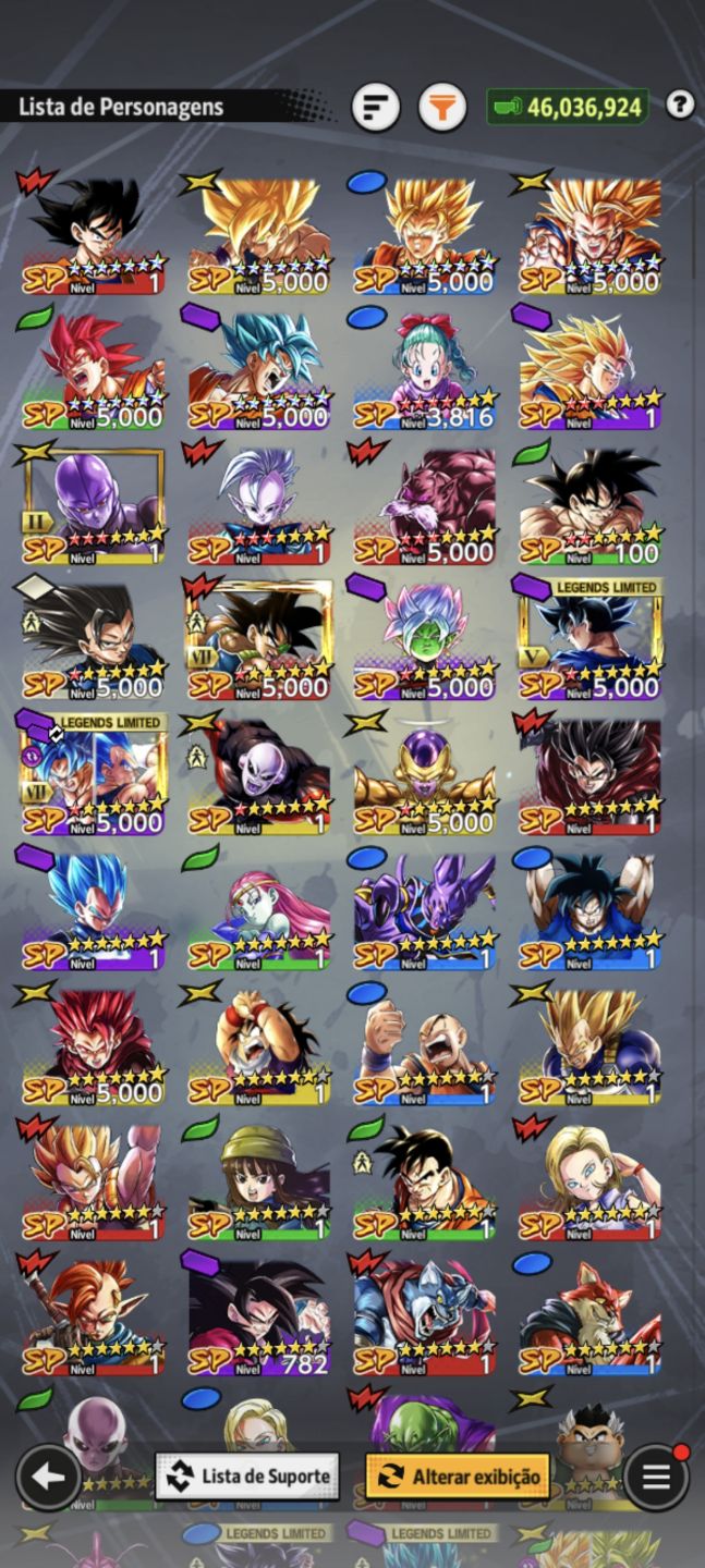 CONTA DRAGON BALL LEGENDS LR GOKU SSBK 10 + LFS ESTRELADOS +ZENKAIS!!!