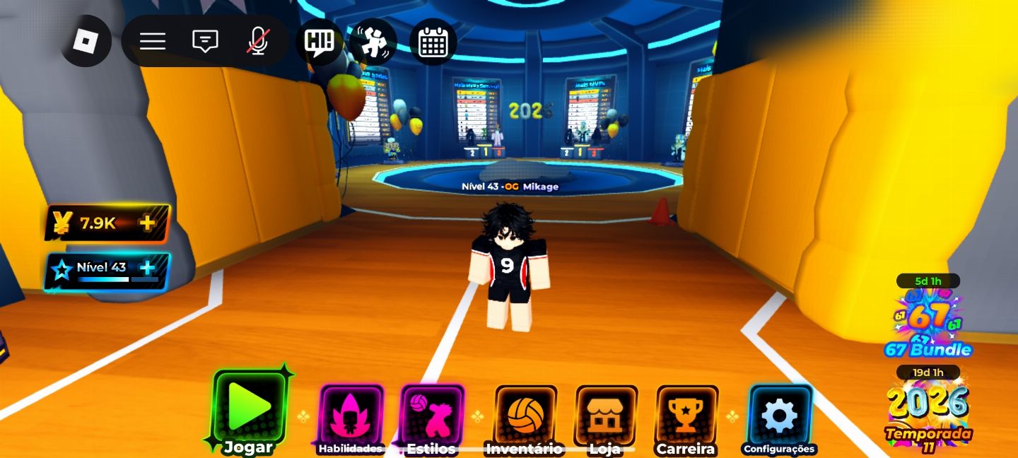 CONTA DE HAIKYUU LEGENDS ROBLOX SUPER UPADA PERFEITA PARA JOGAR