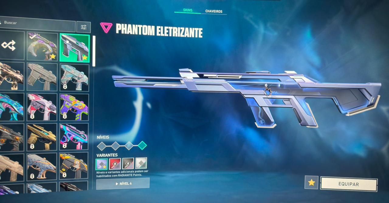 CONTA VALORANT COM SKINS DE VANDAL E PHANTON