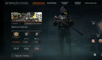 Conta arena brekaut mobile. Com skin de faca e personagem paga e armazém alto