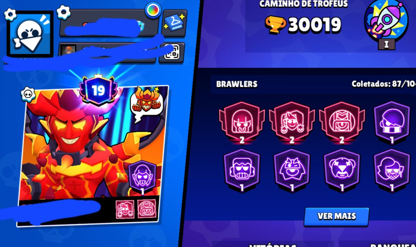 CONTA DE BRAWL STARS 30K+ TROFÉUS FULL ACESSO