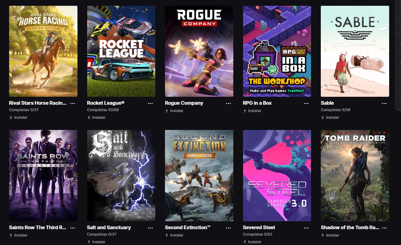 CONTA EPIC DIVERSOS JOGOS! DEATH STRANDING, TRILOGIA TOMB RAIDER E MUITO MAIS!!