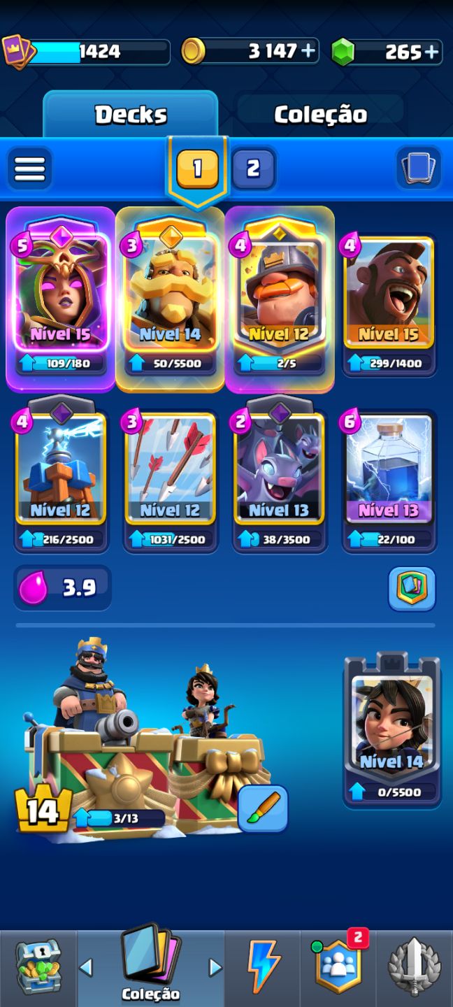 CONTA DE CLASH ROYALE