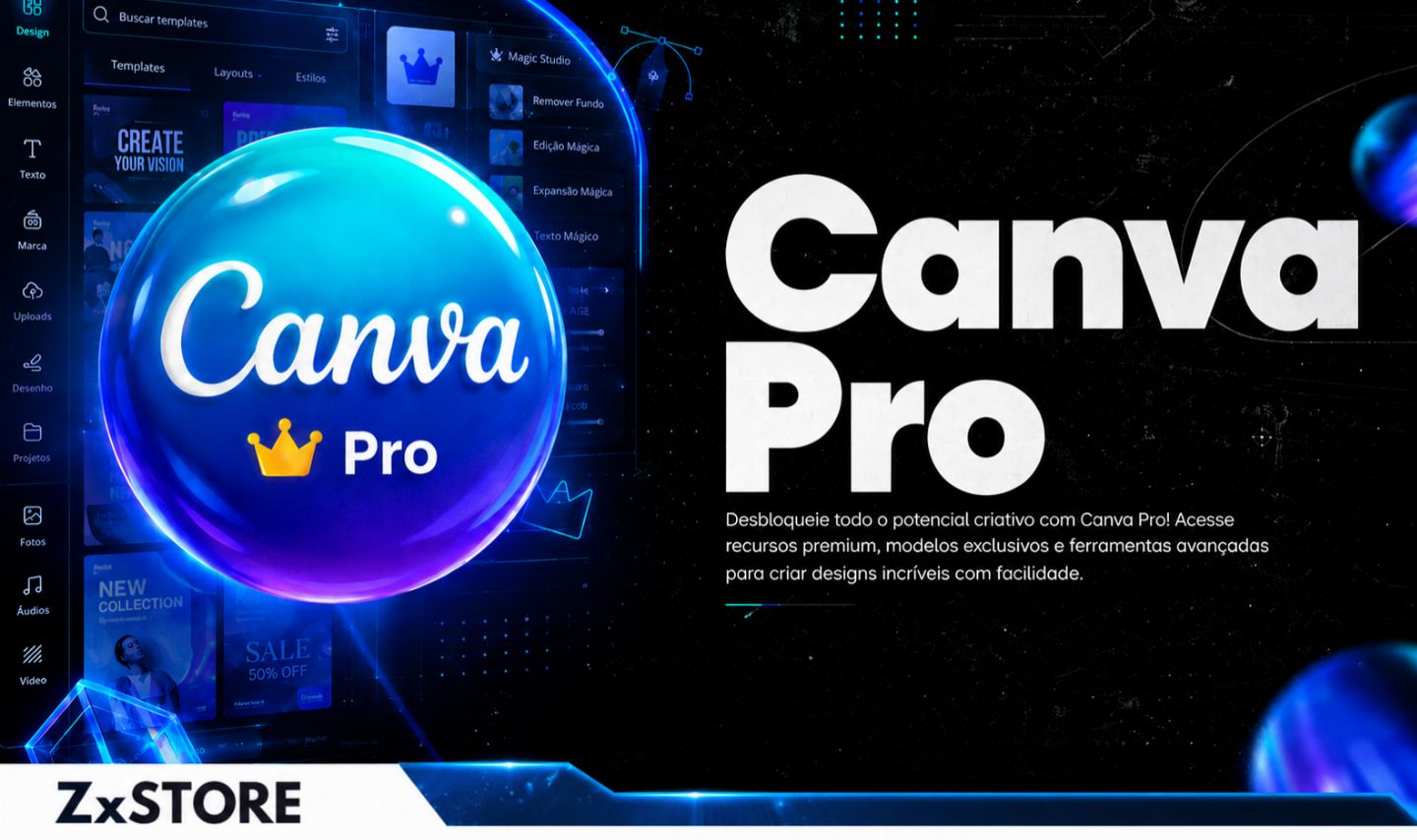 CANVA PRO MENSAL + 10 BRINDES EXCLUSIVOS | ENTREGA AUTOMÁTICA