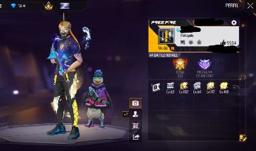 -Conta De Free Fire, Nivel 66, 337 Peitorais, 2 angelicais
