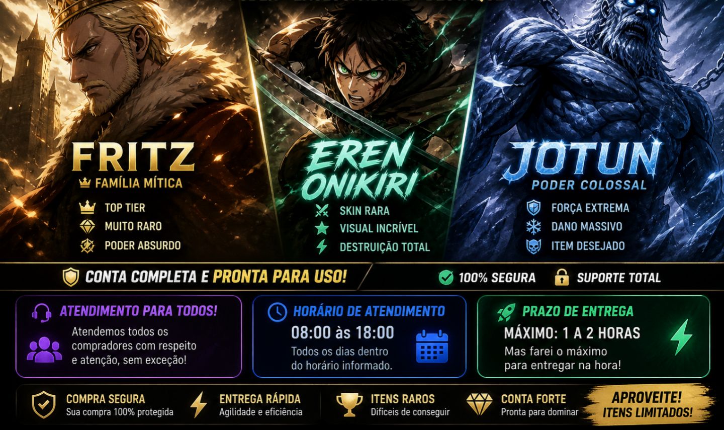 Fritz + Eren Onikiri + Jotun venda rápida Attack on titan Revolution (AOTR)