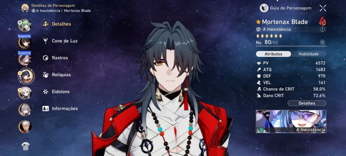 CONTA HONKAI STAR RAIL COM EVANESCIA E2S1 E BANNER GARANTIDO