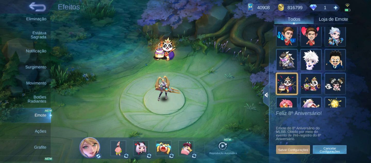 CONTA MOBILE LEGENDS RARA | 10 ANOS | 133 HERÓIS + 284 SKINS