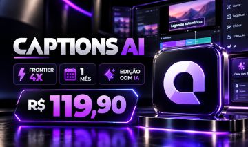 Captions AI Frontier 4x 1 Mês | 5.600 Créditos