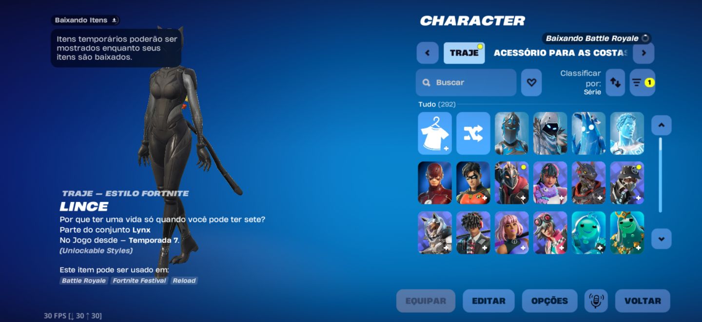 Conta Fortnite OG - 292 skins + Salve o mundo FUNDADOR
