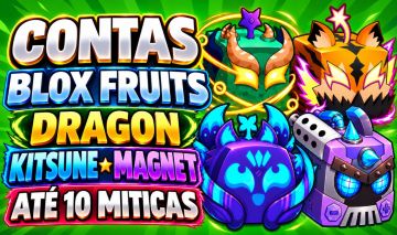CONTAS BLOX FRUITS | DRAGON, MAGNET, KITSUNE, TIGER, CONTROL, RAÇA V4 | ROBLOX