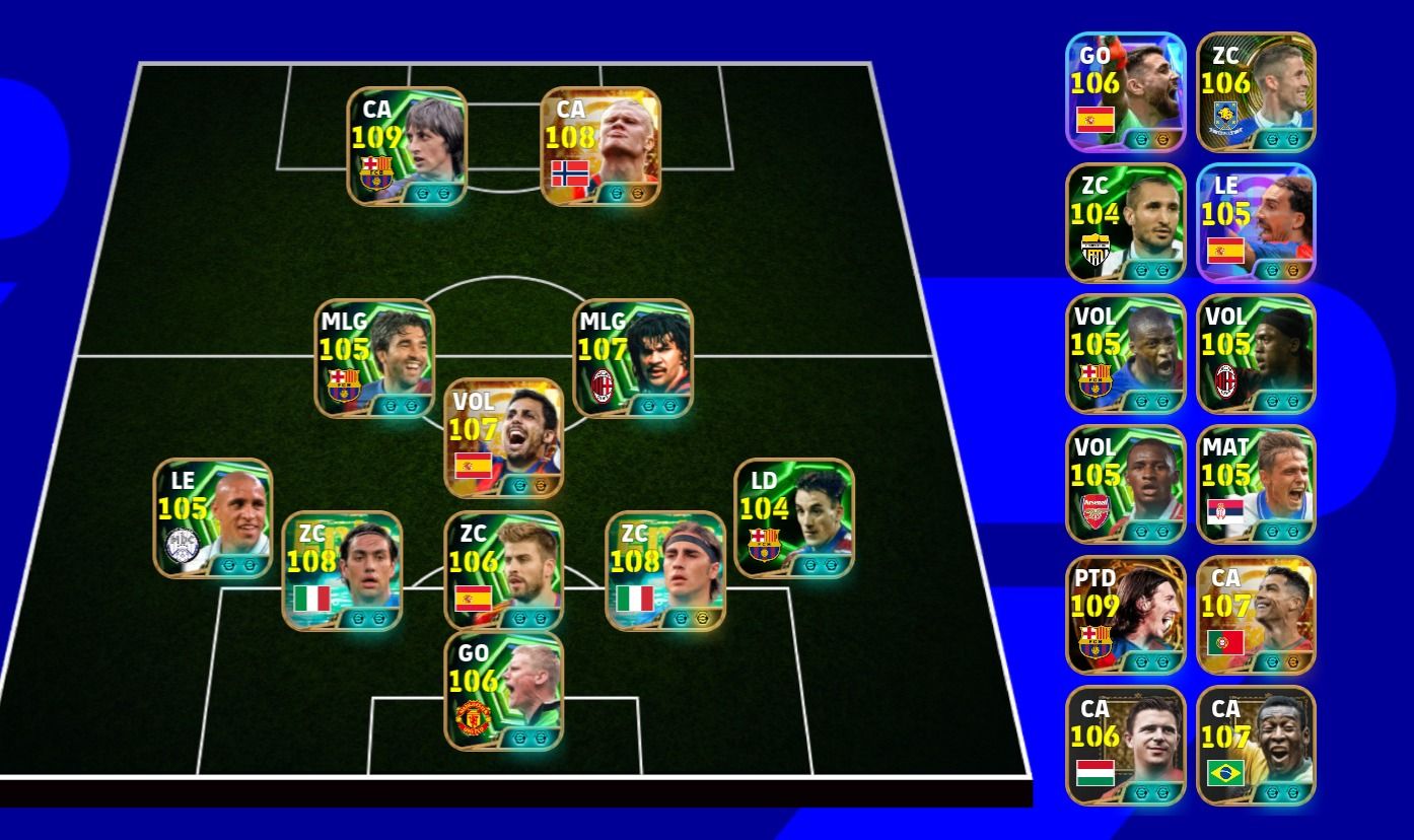 Conta Insana Efootball | Messi 110 Blitz Curler + Cristiano ronaldo BigTime