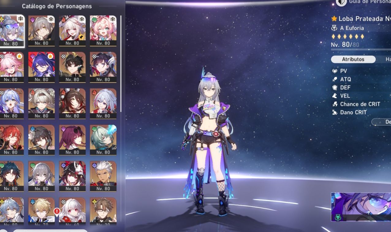 Conta honkai star rail lv70