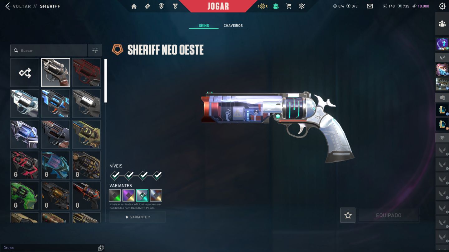 Conta valorant unico dono Varias skins